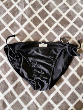 Old Navy Black Swim Tie-Side Bikini Bottoms